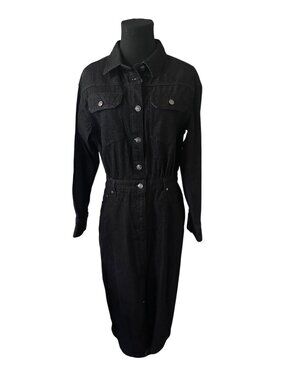 Scoop new with tags black denim dress size M